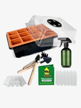 Sheboja Pop-out Seed Starter Kit, Silicone, 12 Cells
